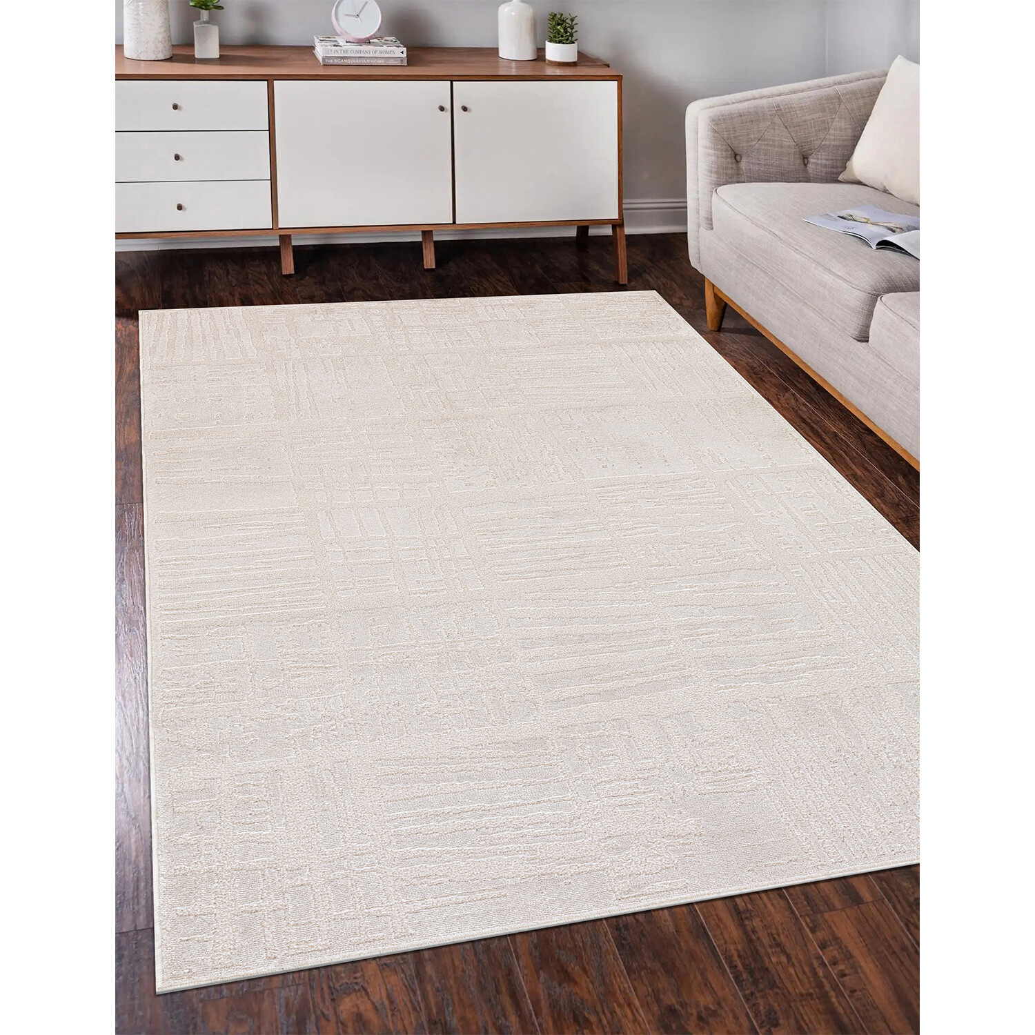 Seasons Tile Rug - Beige / 230cm Image 2