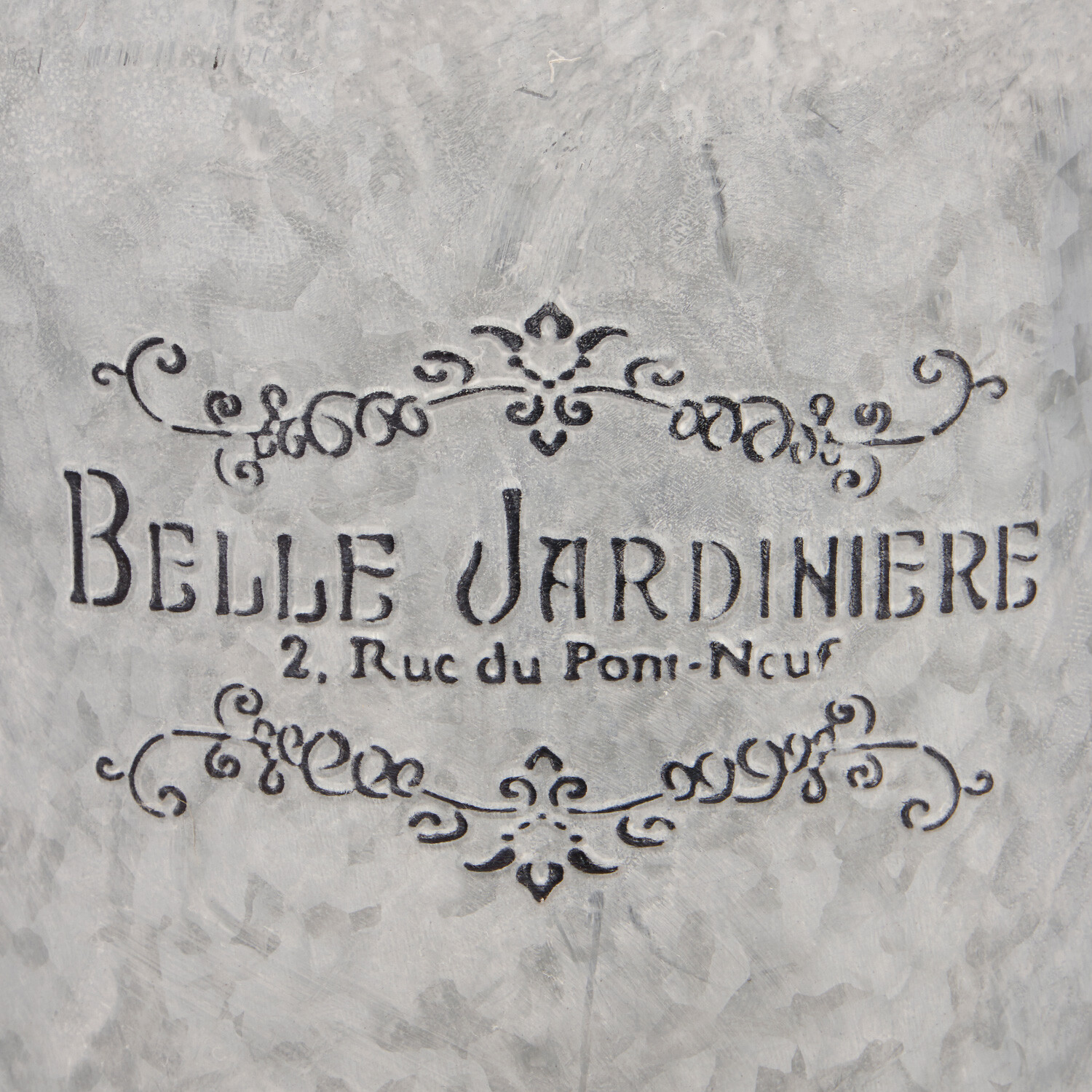 Belle Jardiniere Grey Zinc Indoor Planter 33.5cm Image 4