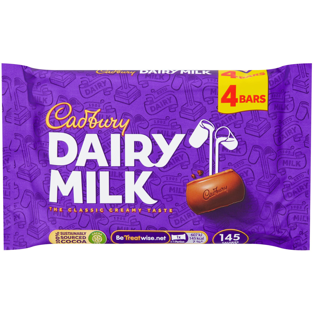 Cadbury Dairy Milk 4 Pack Image