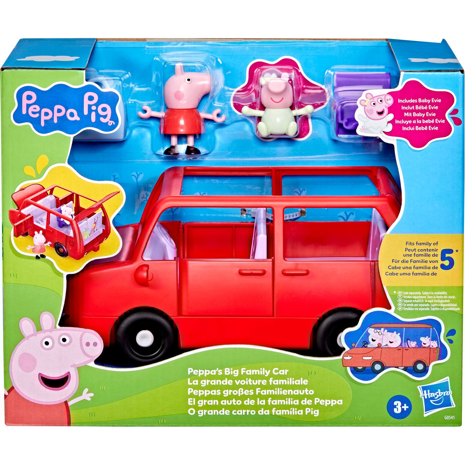Peppa Pig Big Family Car Toy Set Red Image 5