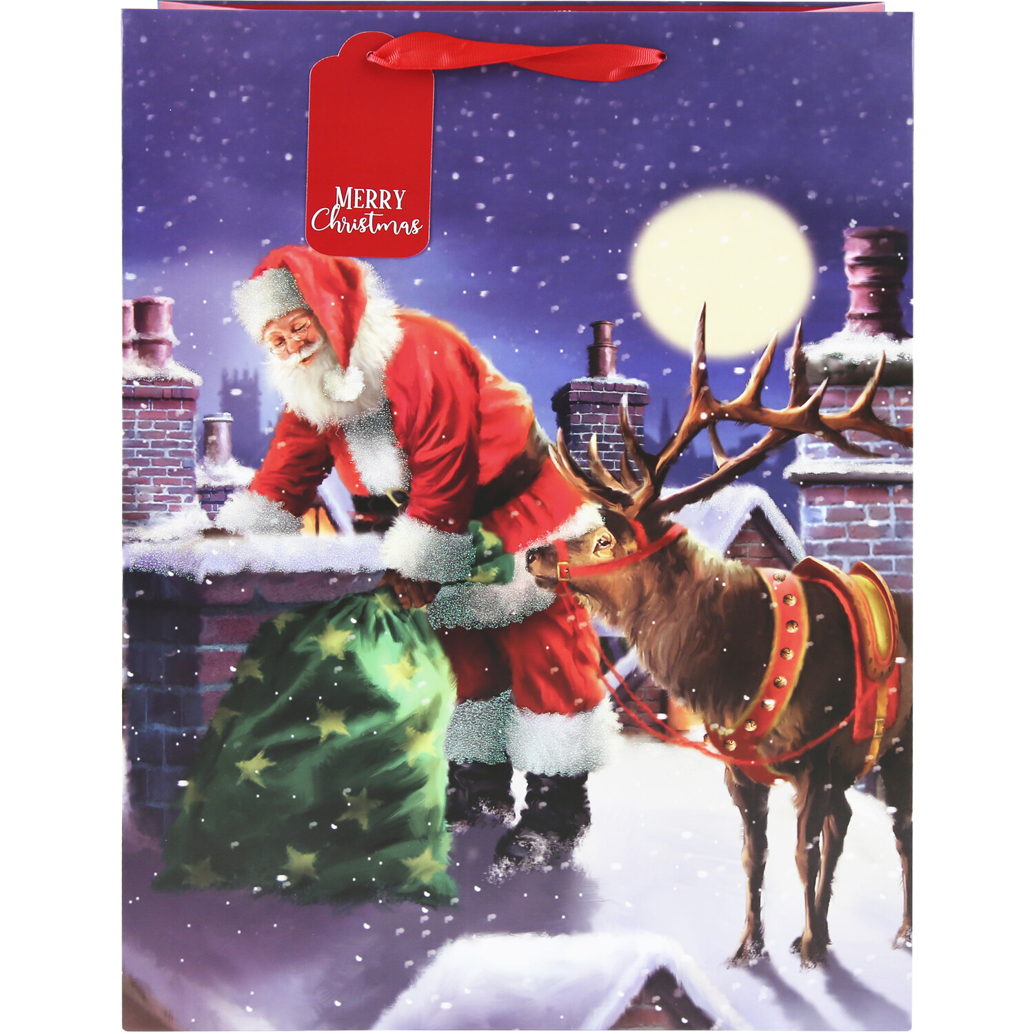 Traditional Santa XL Gift Bag Image 2