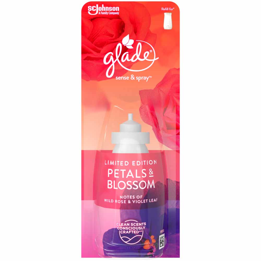 Glade Sense & Spray Refill Petals and Blossom Air Freshener 18ml Image 1