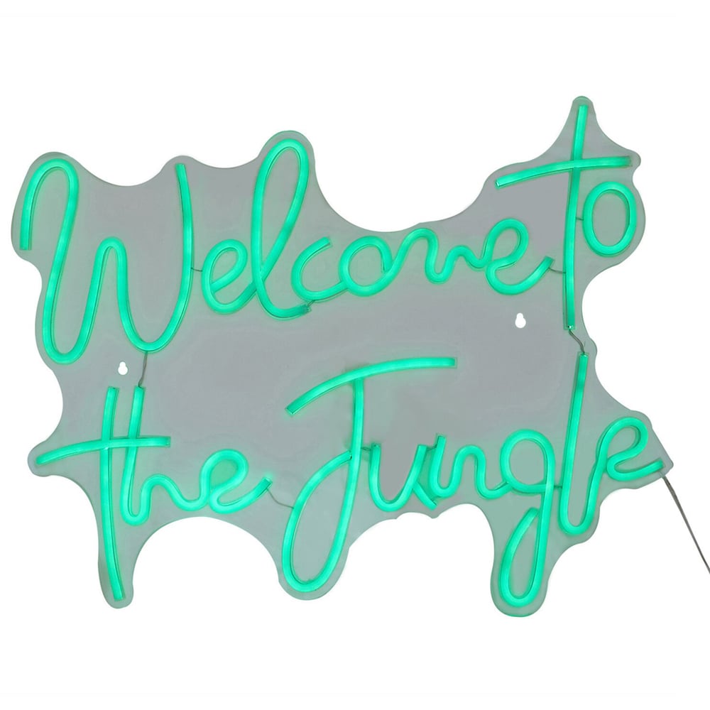 Welcome to the Jungle Neon Sign - White Image 4