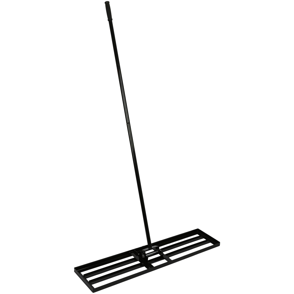 Harbour Housewares Heavy Duty Steel Lawn Levelling Rake 106 x 25cm Image 1