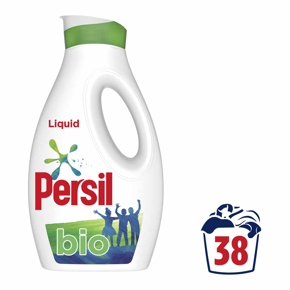 Persil Bio Liquid Detergent 38 Washes 1.026L Image 1
