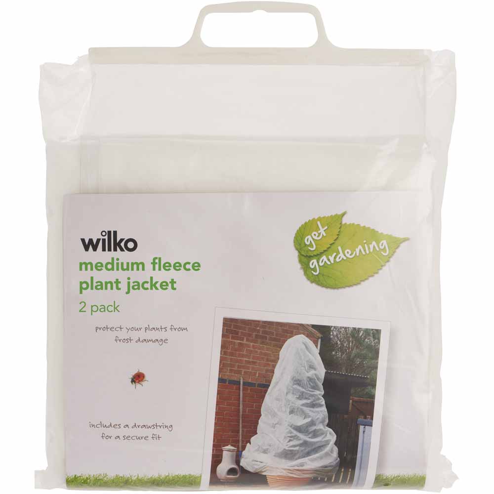 Wilko Plant Fleece Jacket Medium 2 Pack Image 1