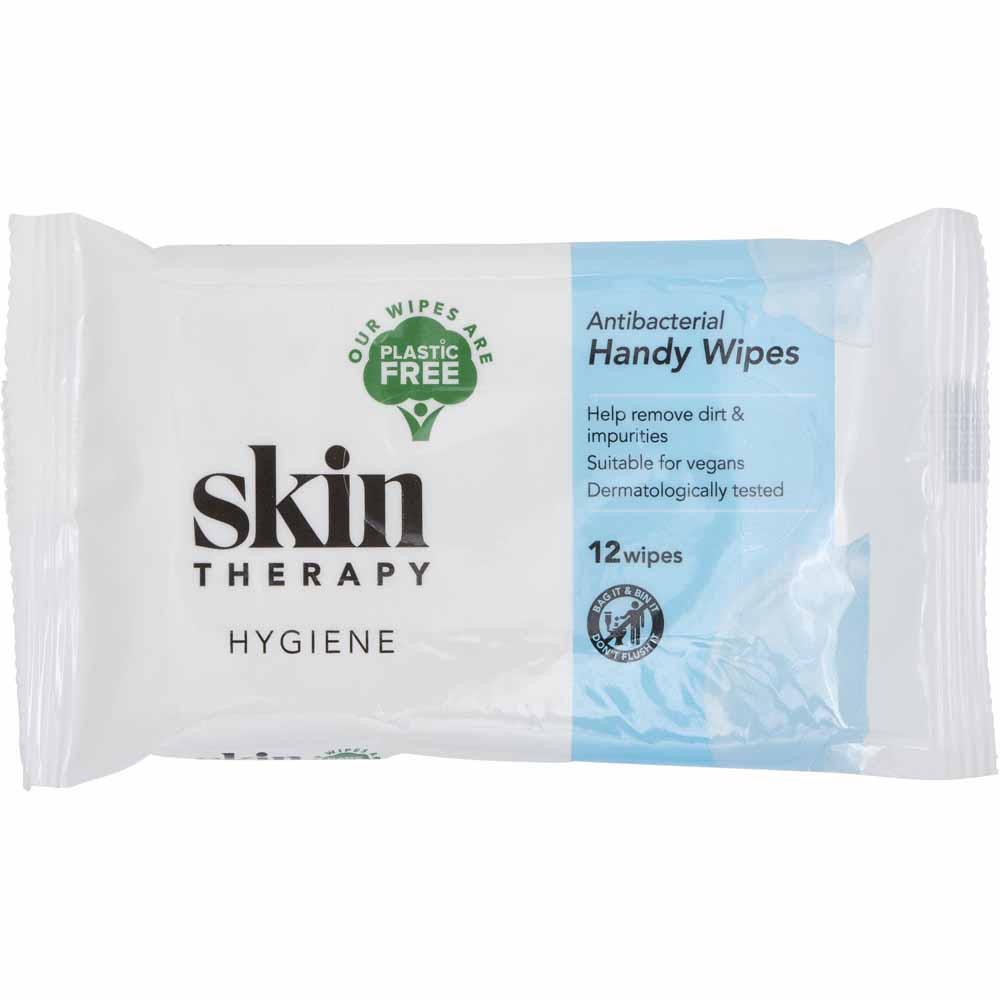 Skin Therapy Bio Handy Wipes 12 Pack  - wilko