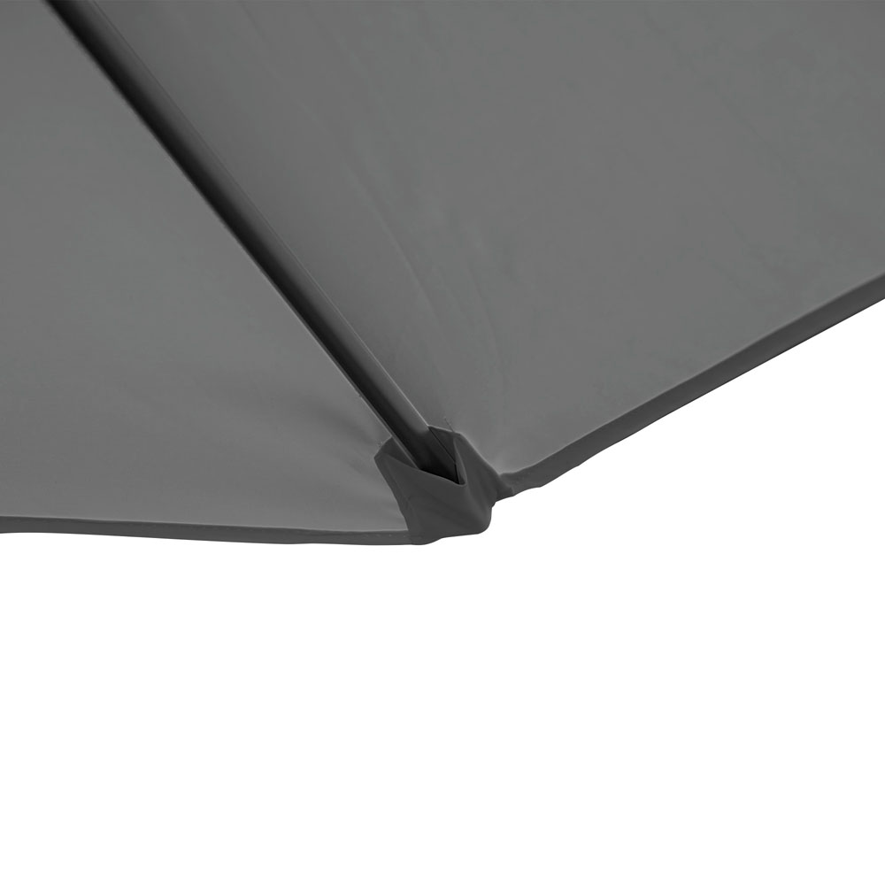 Outsunny 2.5m Garden Parasol Dark Grey Image 3