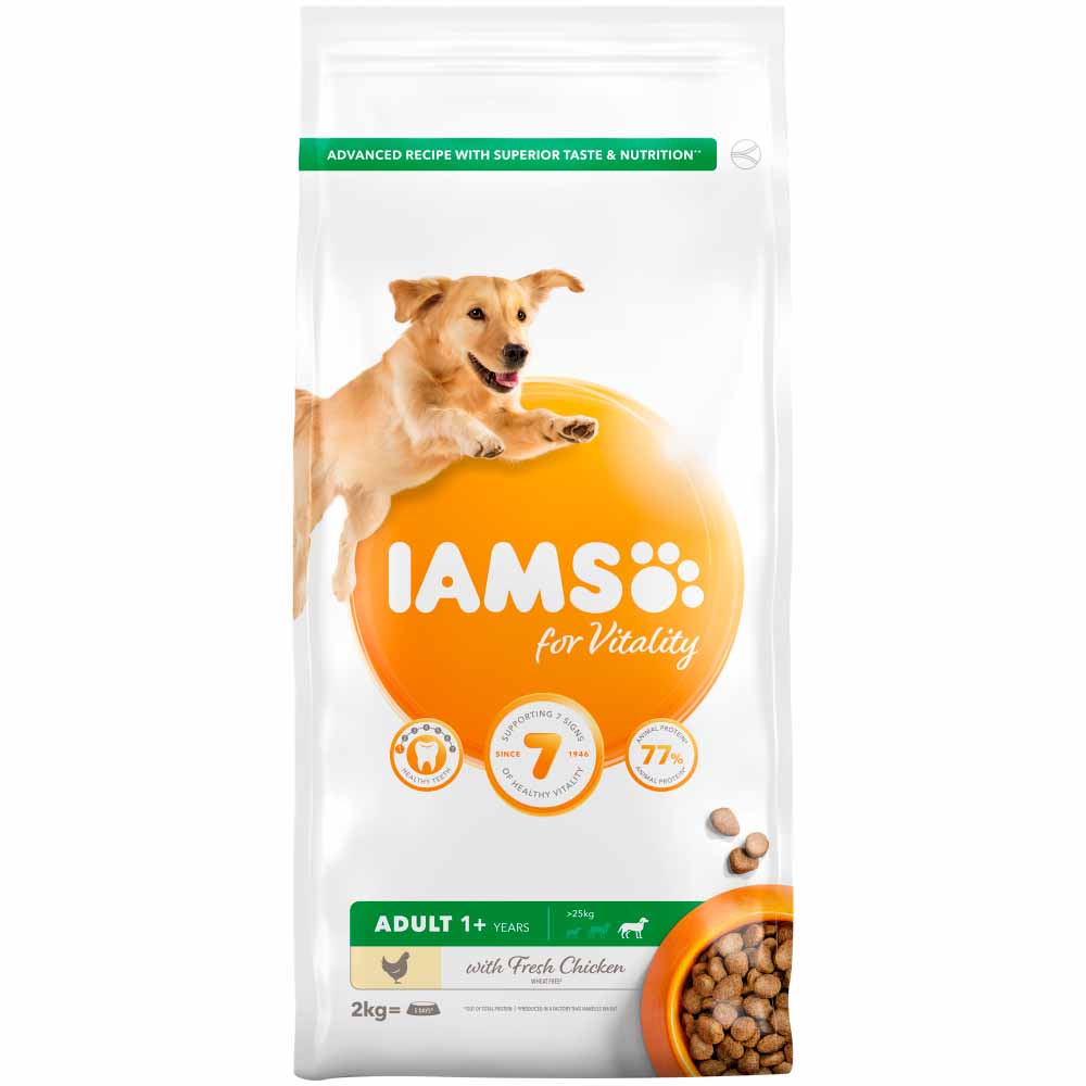 IAMS Vitality Large Adult Dog Food Chicken 2kg Image 2