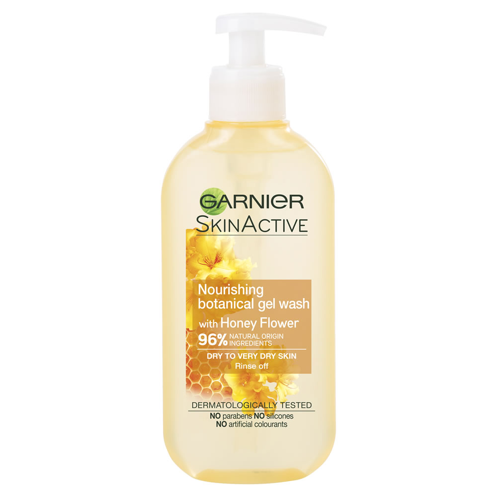 Garnier Natural Honey Flower Gel Wash Dry Skin 200ml Image 1