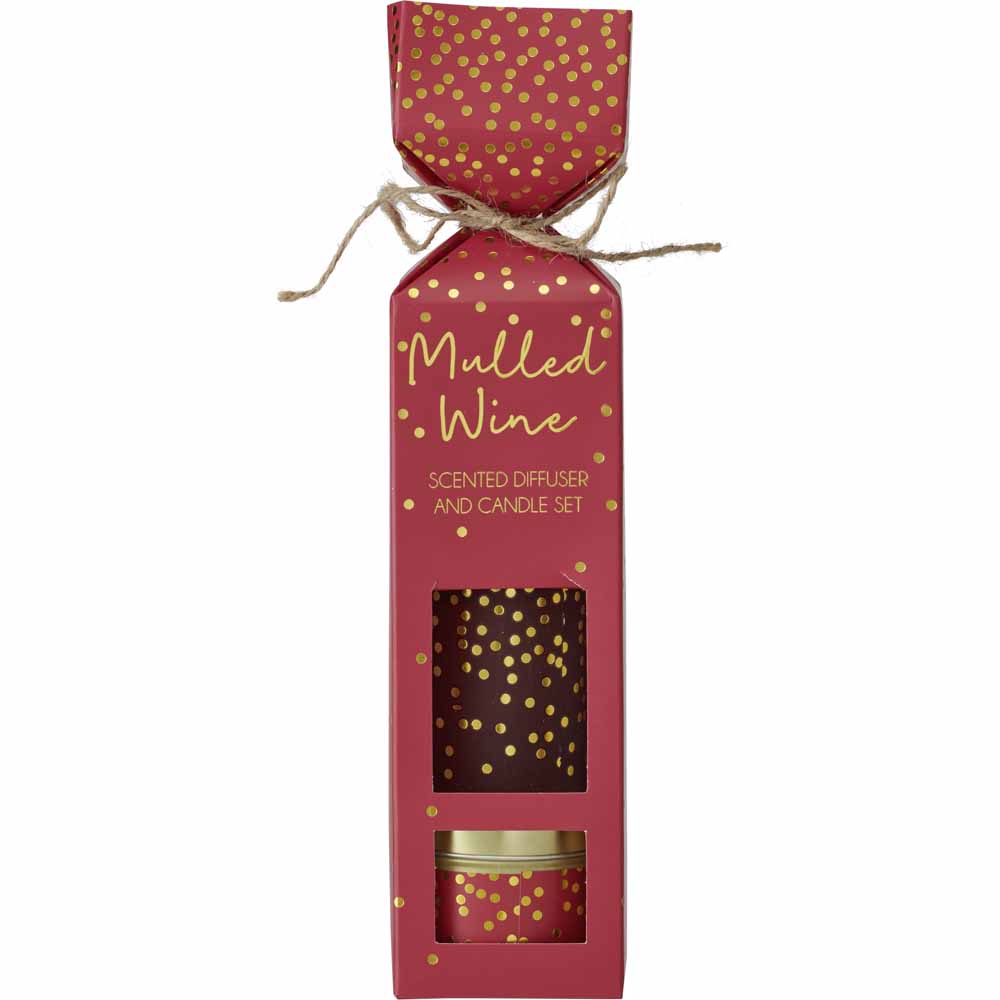 Wilko Diffuser/Candle Gift Set Mulled Wine Wilko