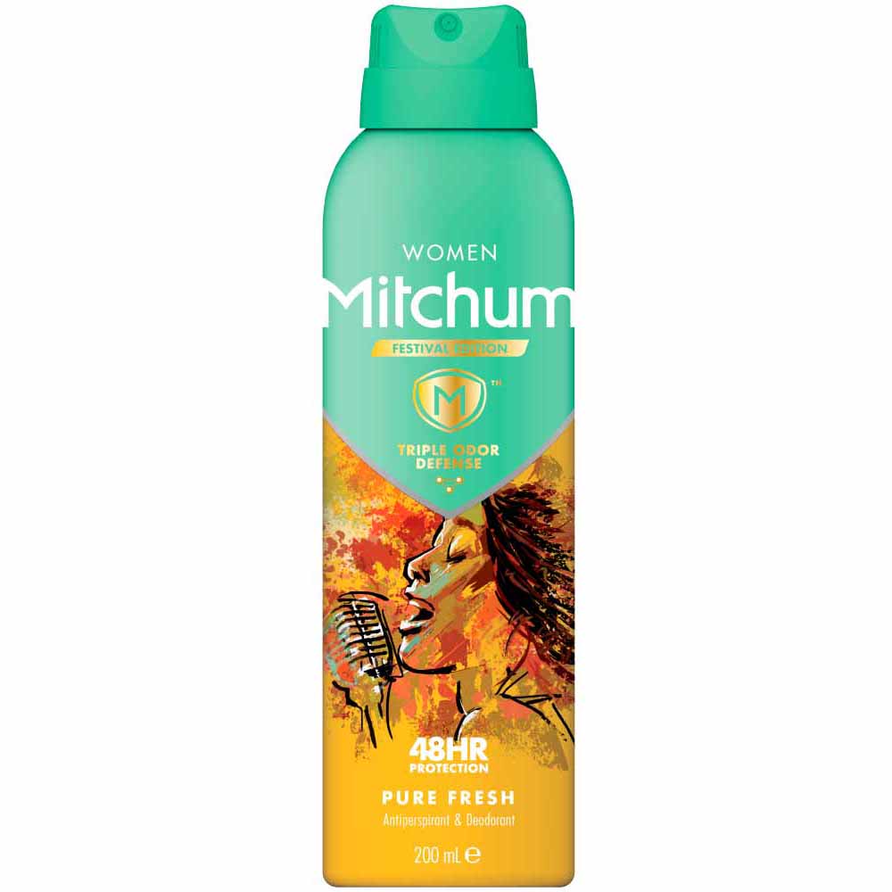 Mitchum Female Pure Fresh Anti-Perspirant Aerosol 200m Image 1