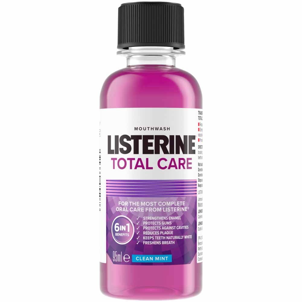 Listerine Total Care Clean Mint Mouthwash 95ml Image 1
