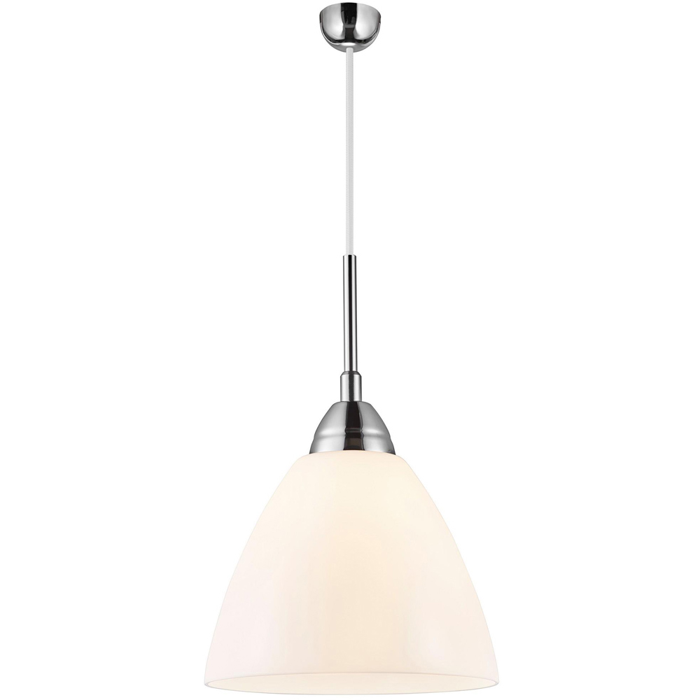 Nordlux Read 20 E27 Opal White Glass Pendant Light Image 1