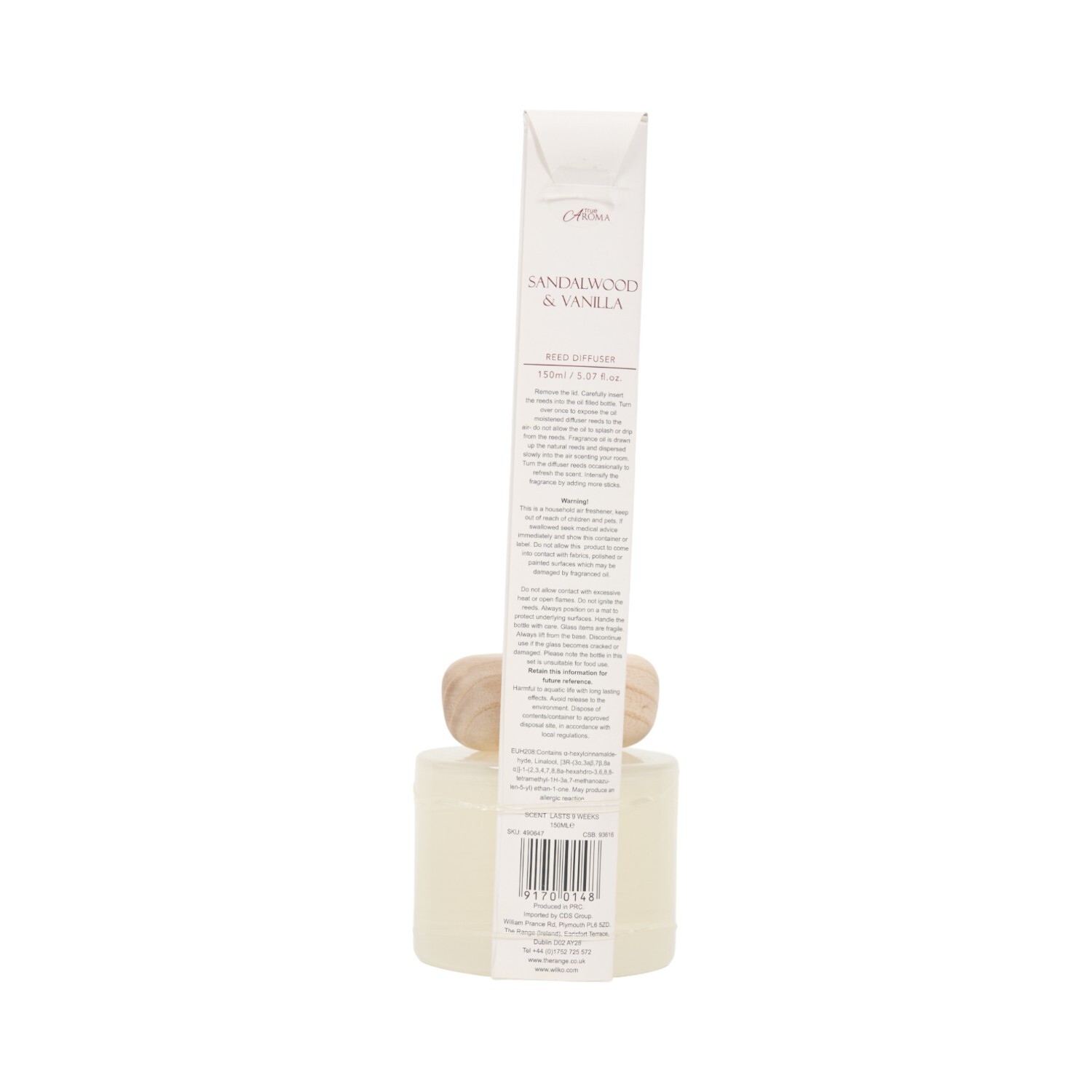 Sandalwood and Vanilla Reed Diffuser Image 2