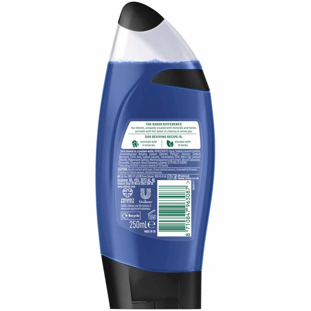 Radox for Men Revived Shower Gel 2in1 250ml Image 3