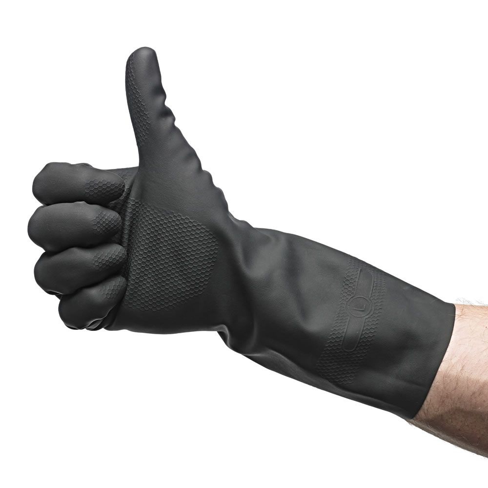 Wilko Large Heavy Duty Rubber Gloves Image 3