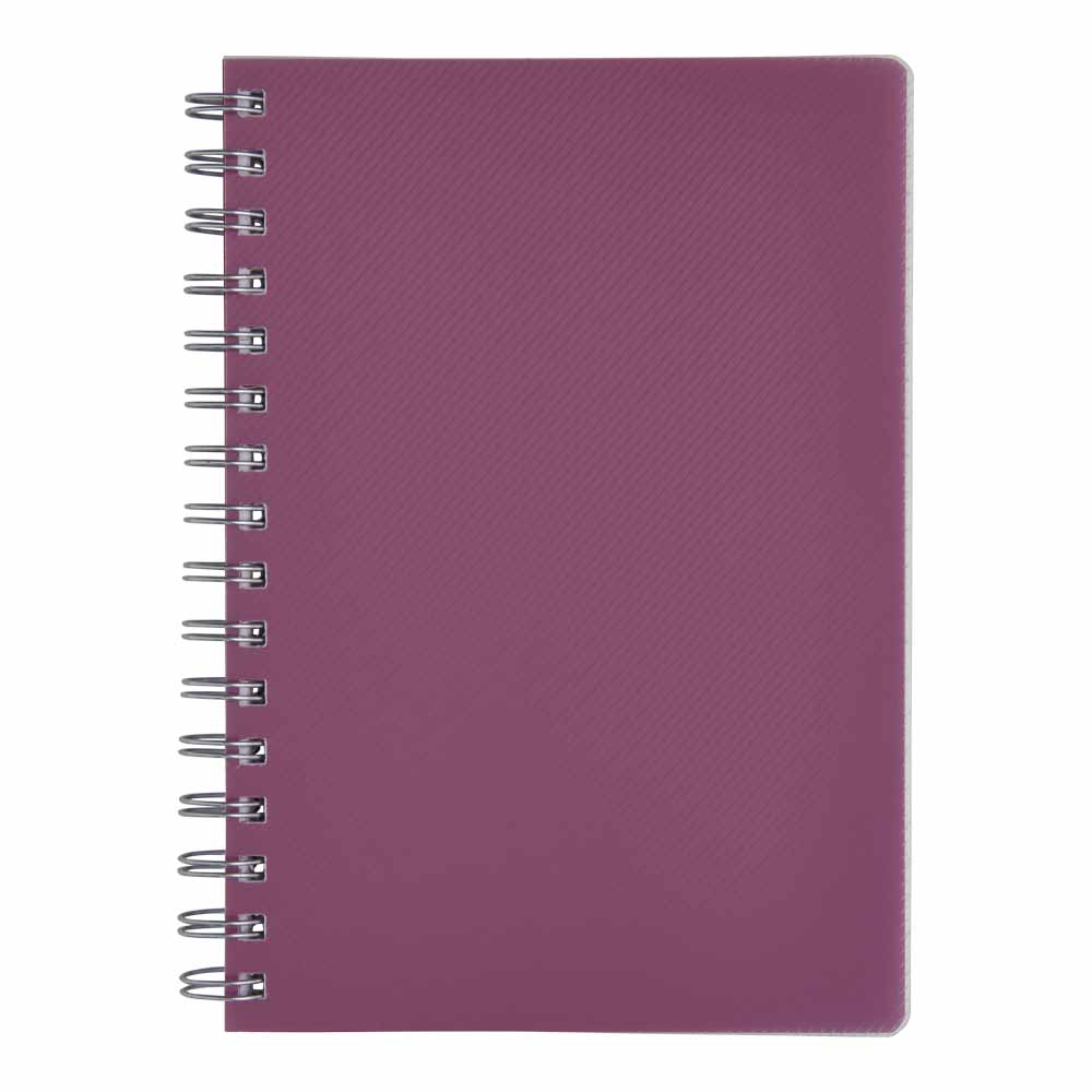 Wilko A5 Notebook Pink Image 1