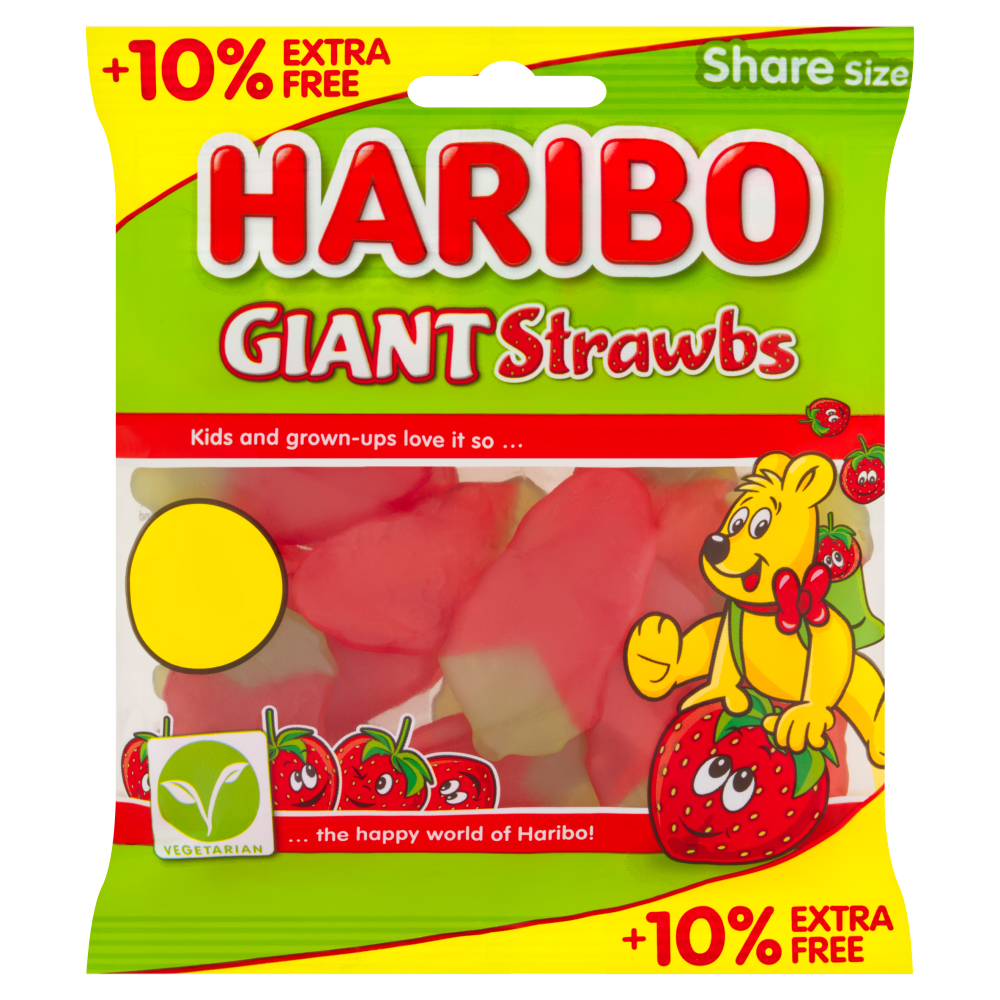 HARIBO Giant Strawbs 154g Image