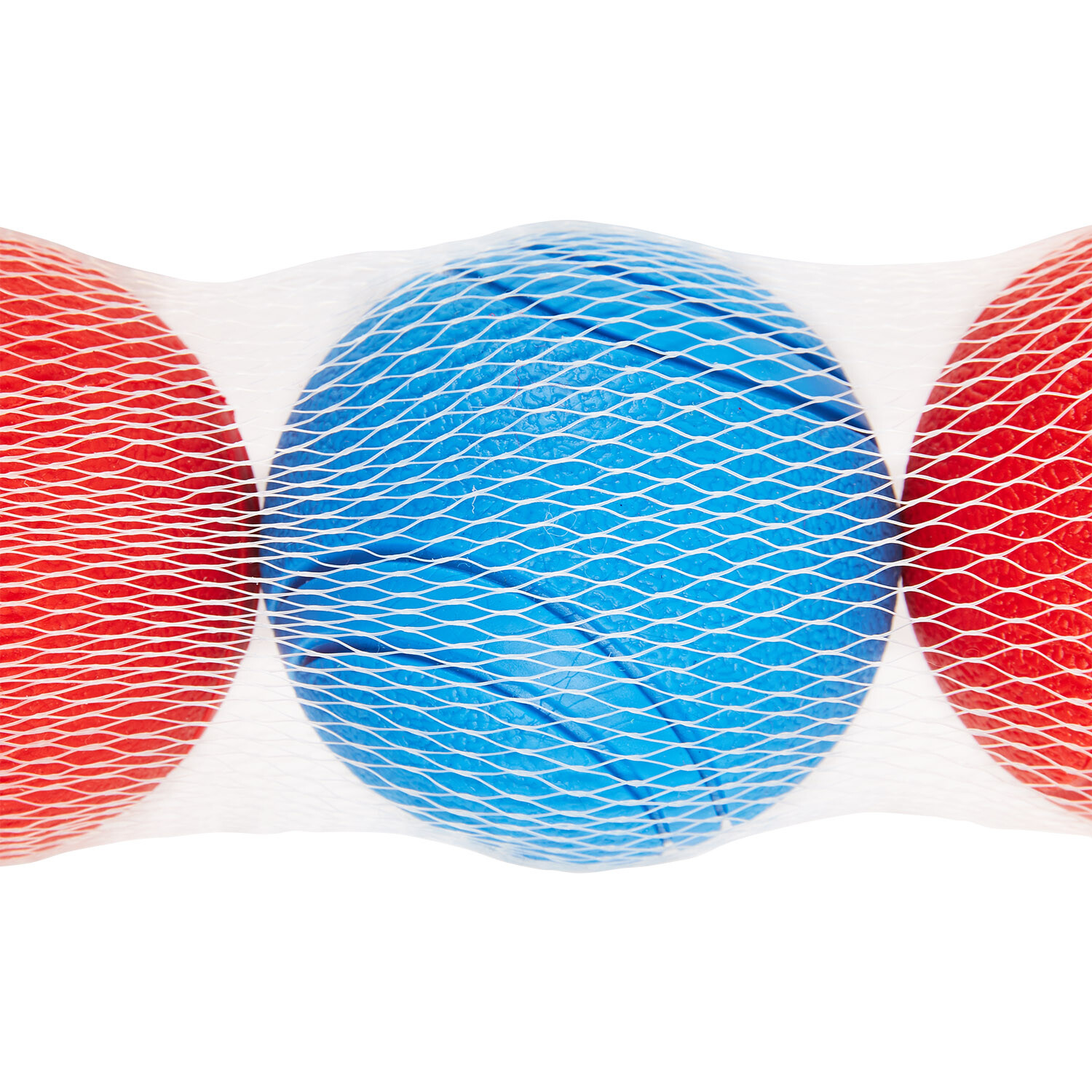 Pack of 3 Solid Rubber Ball - Red and Blue Image 2