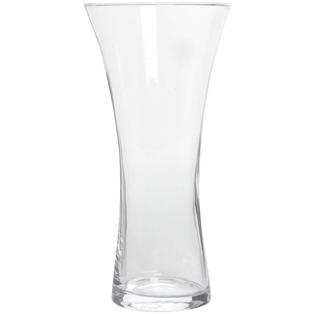 Wilko Small Glass Waisted Vase Clear Image