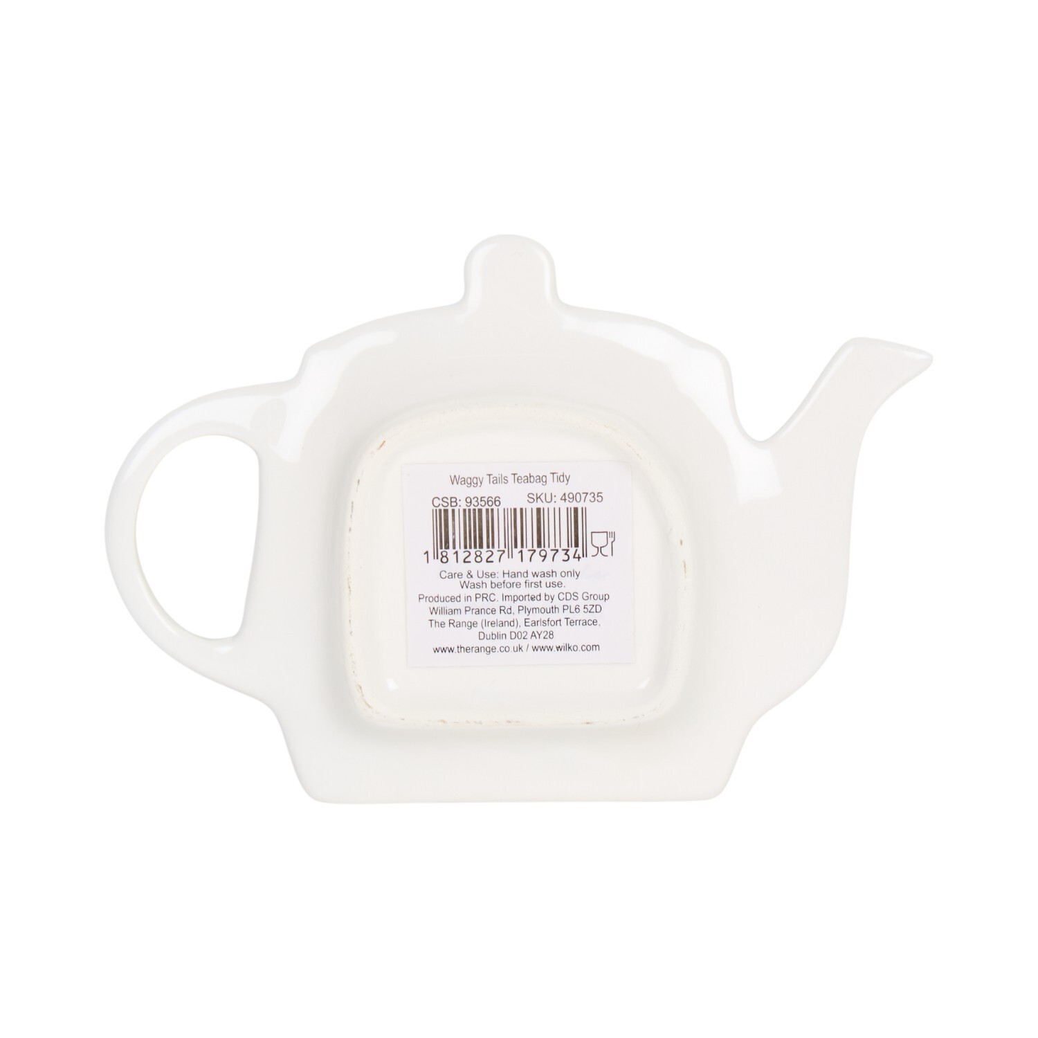 Waggy Tails Teabag Tidy White Image 2
