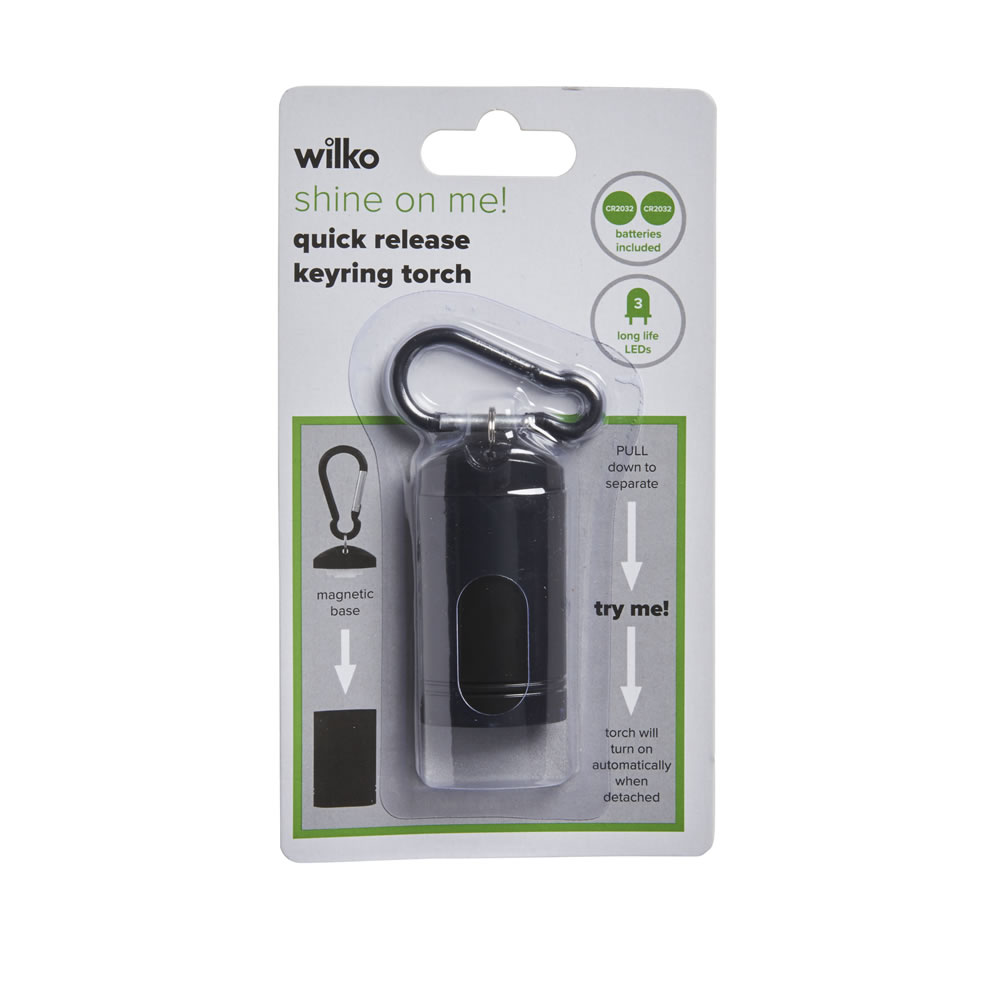 Wilko Quick Release Keyring Torch Wilko