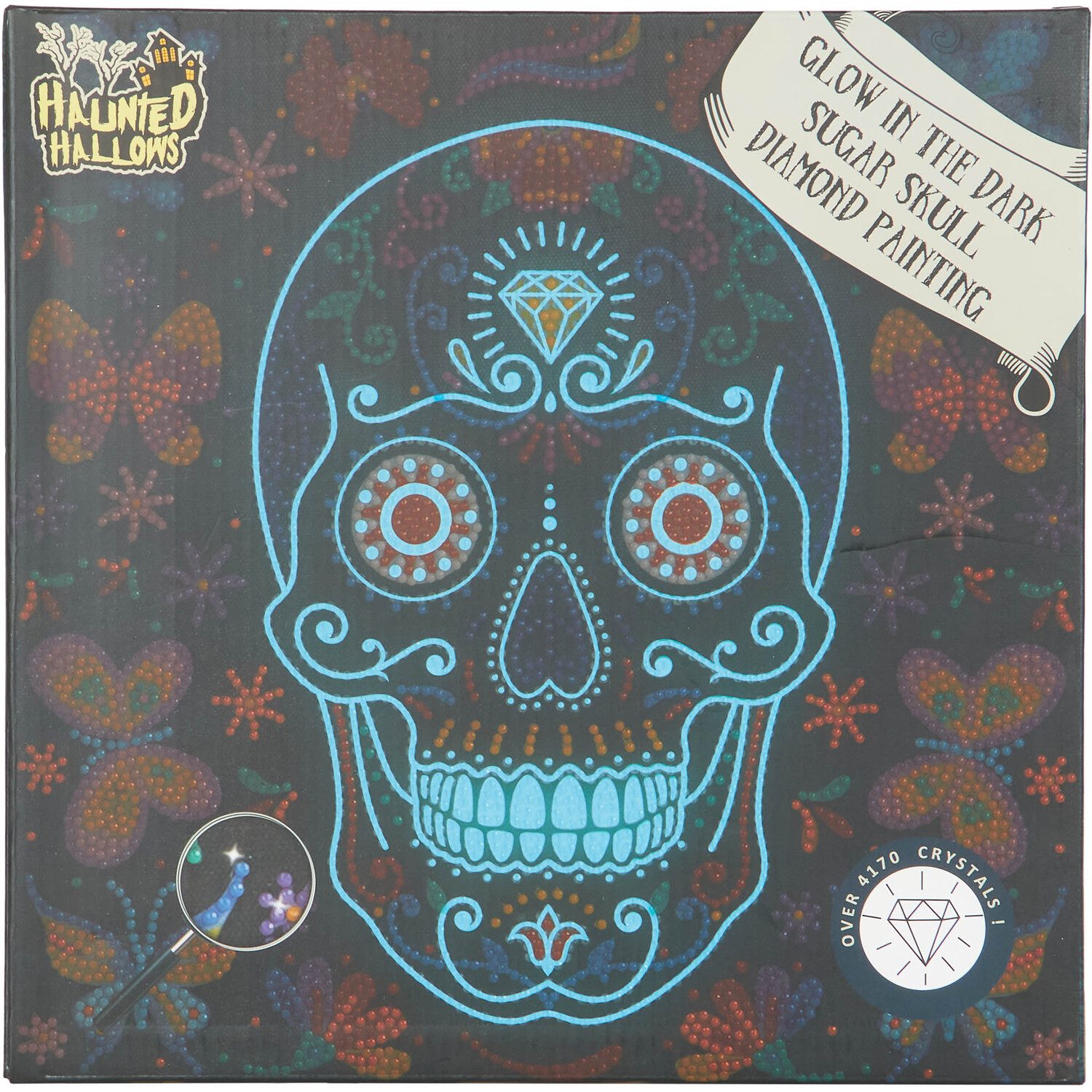 Glow In The Dark Skull Diamond Painting Image 1