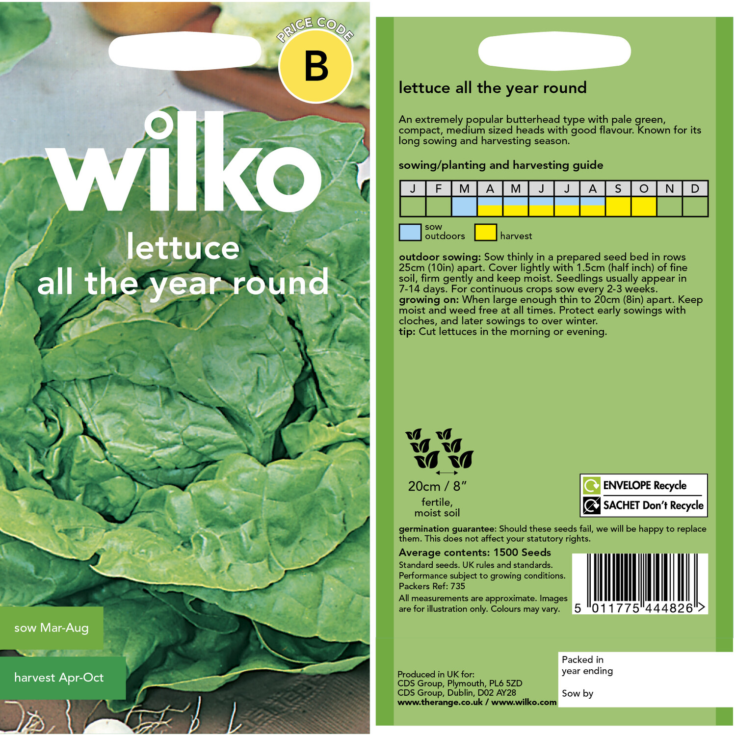 Wilko All Year Round Lettuce Seeds Image 4
