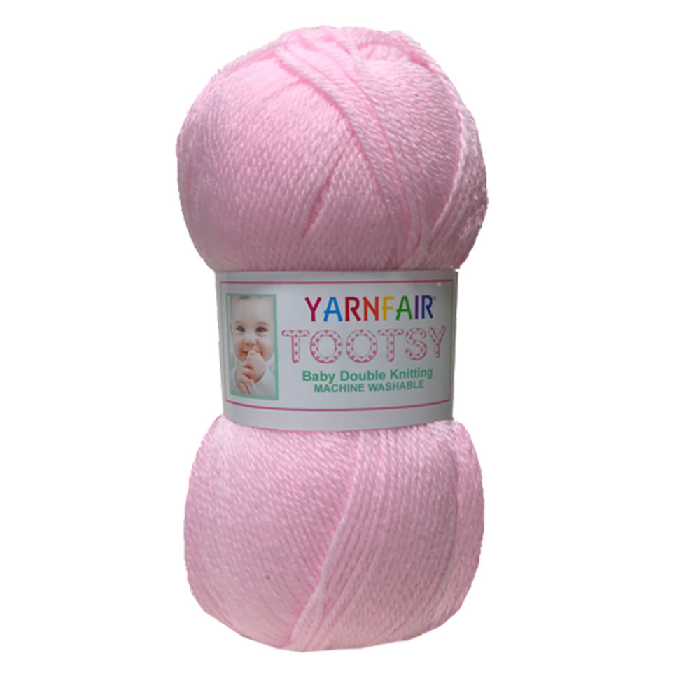 Yarnfair Baby DK Acrylic Yarn Baby Pink 100g Image