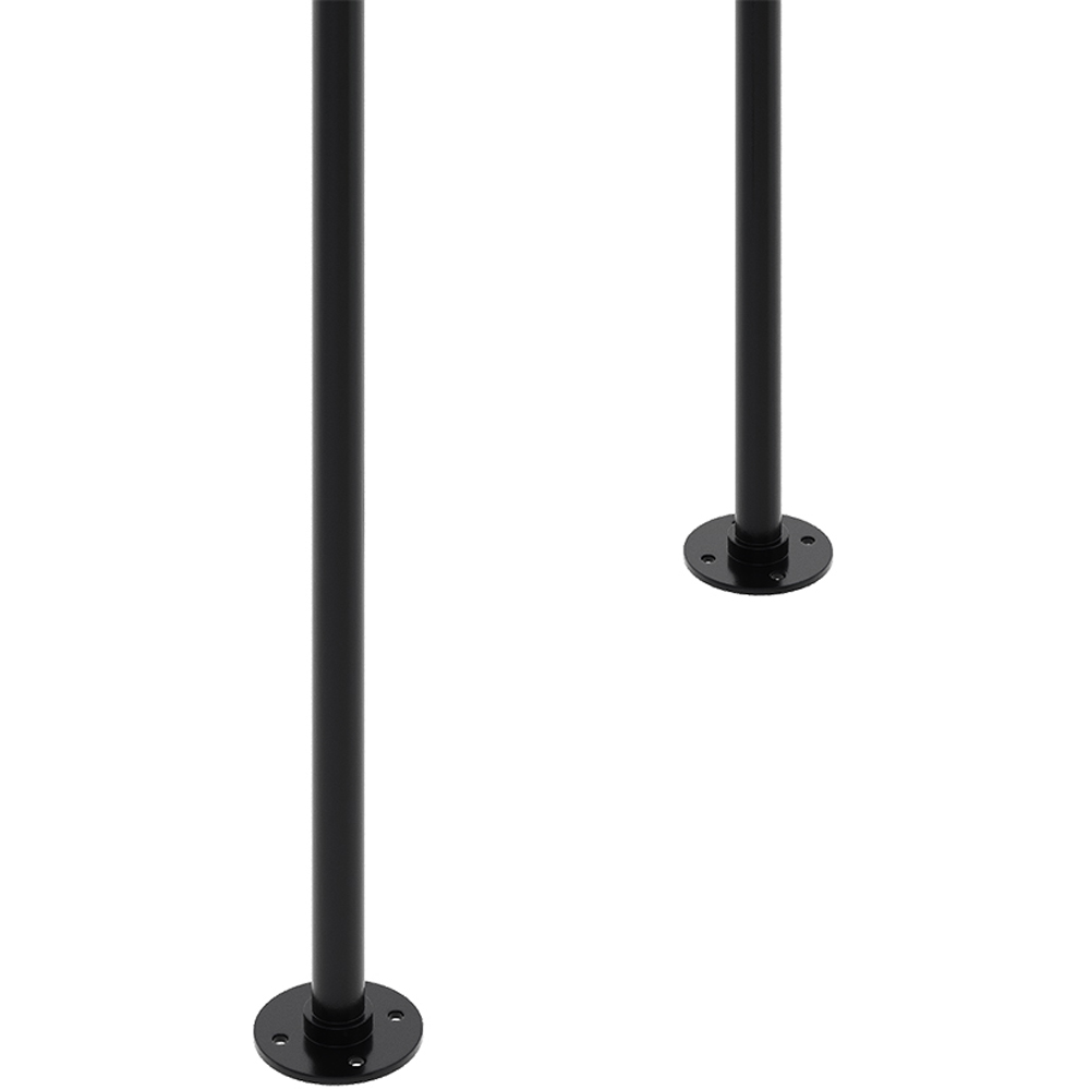 Living and Home 2 Pack Black Industrial H Shaped Anti Slip Iron Table Leg 50 x 71cm Image 6