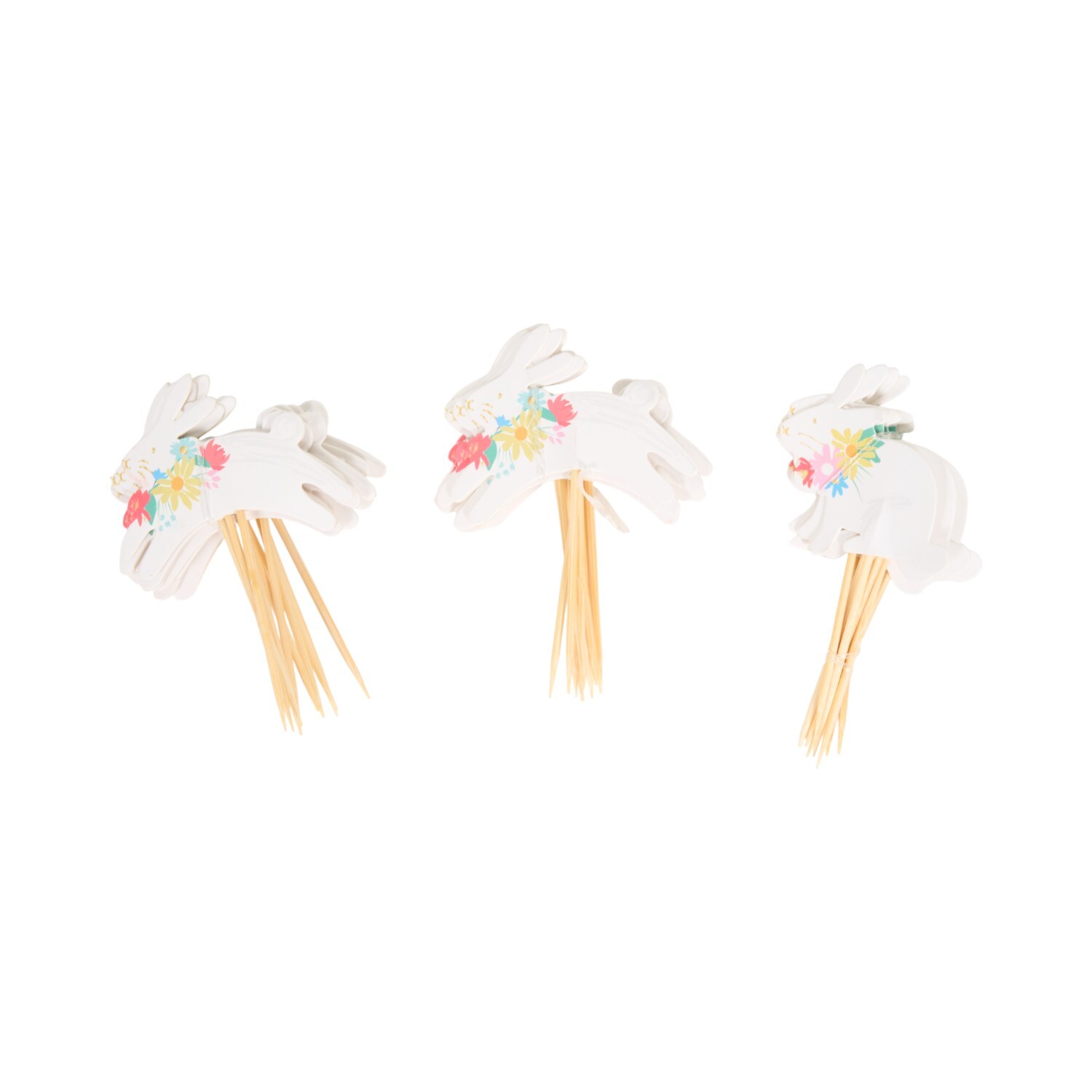 80 Piece Bunny Cupcake and Topper Set Image 5