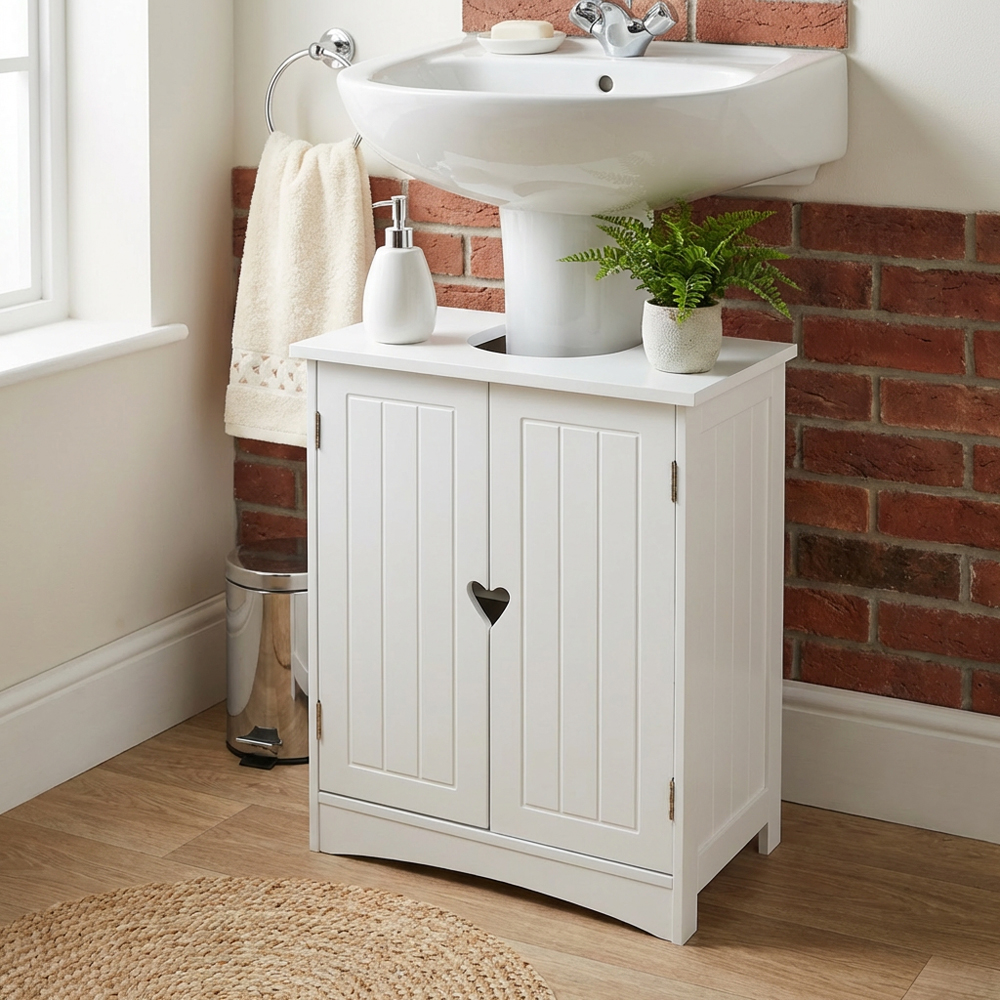 Oxford 2 Door White Sink Unit Image 6