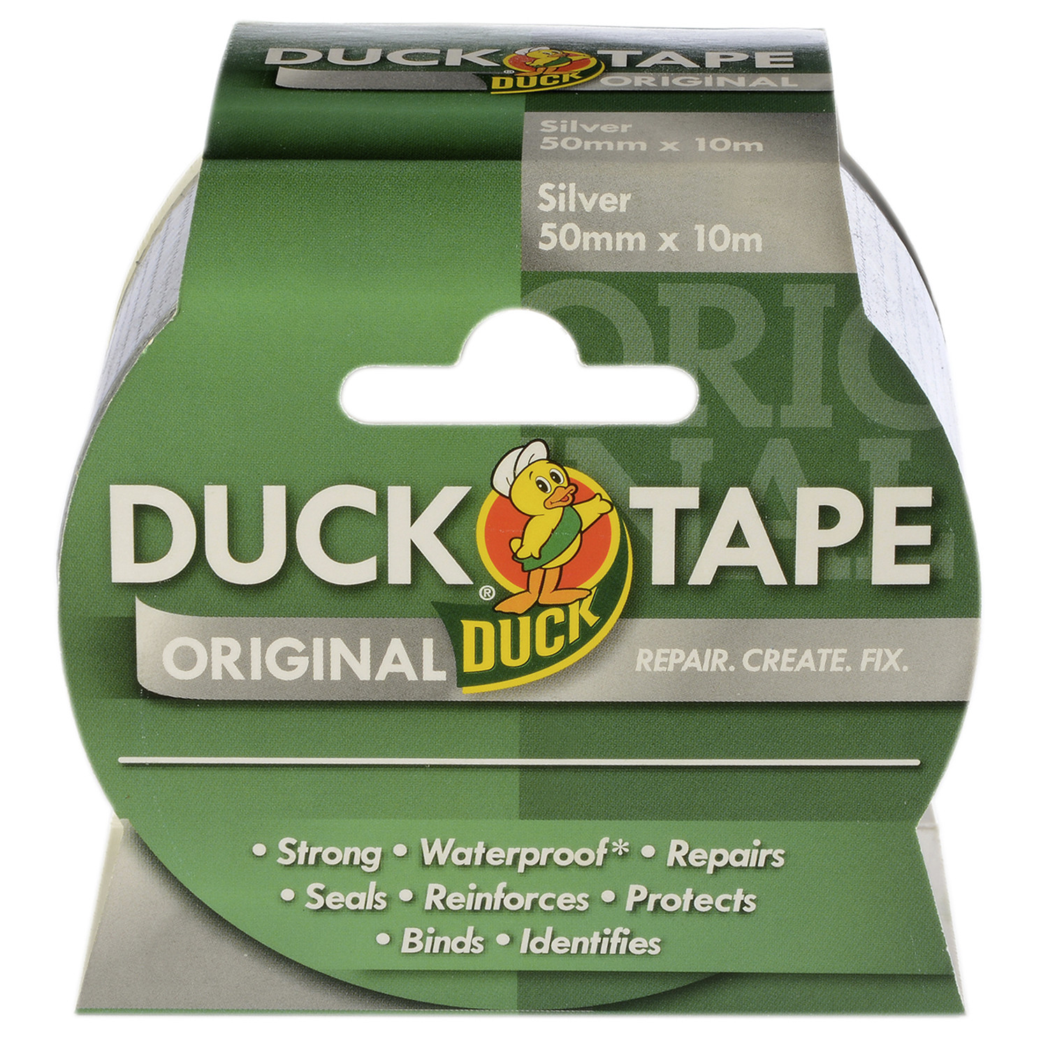 Duck 50mm x 10m Silver Tape Image 1