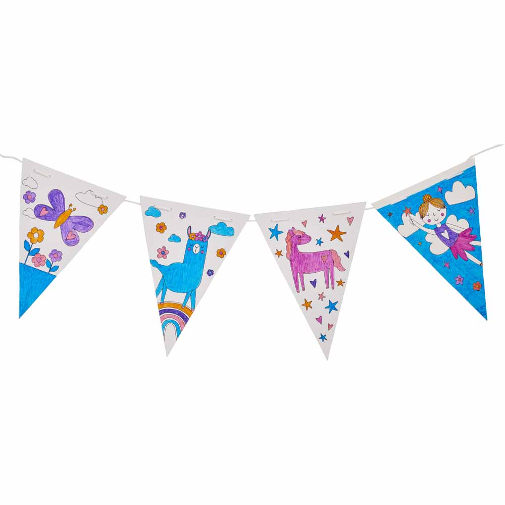 Wilko Colour Your Own Bunting Image 3