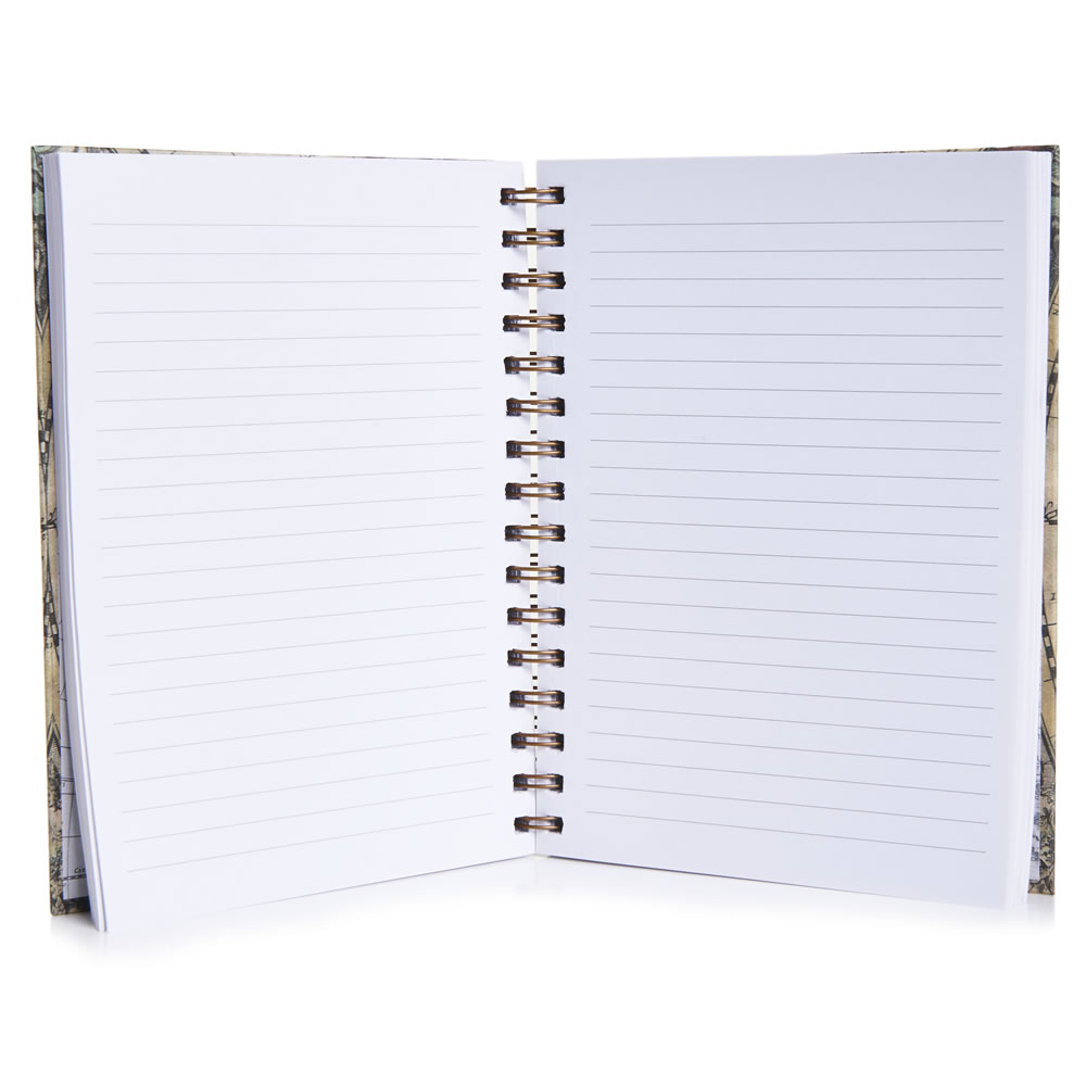 Wilko A5 Chunky Map Wiro Notebook Wilko
