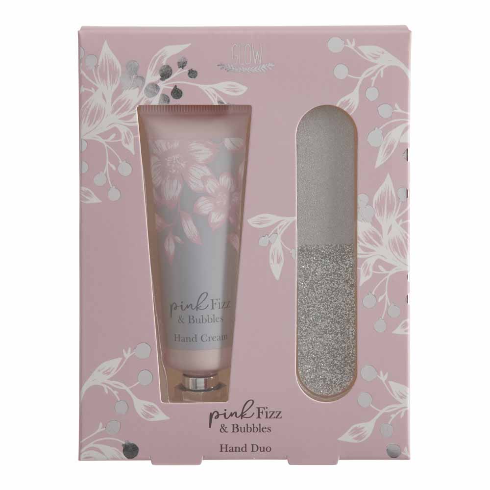 Glow Pink Fizz and Bubbles Beautiful Hand Duo Image 1
