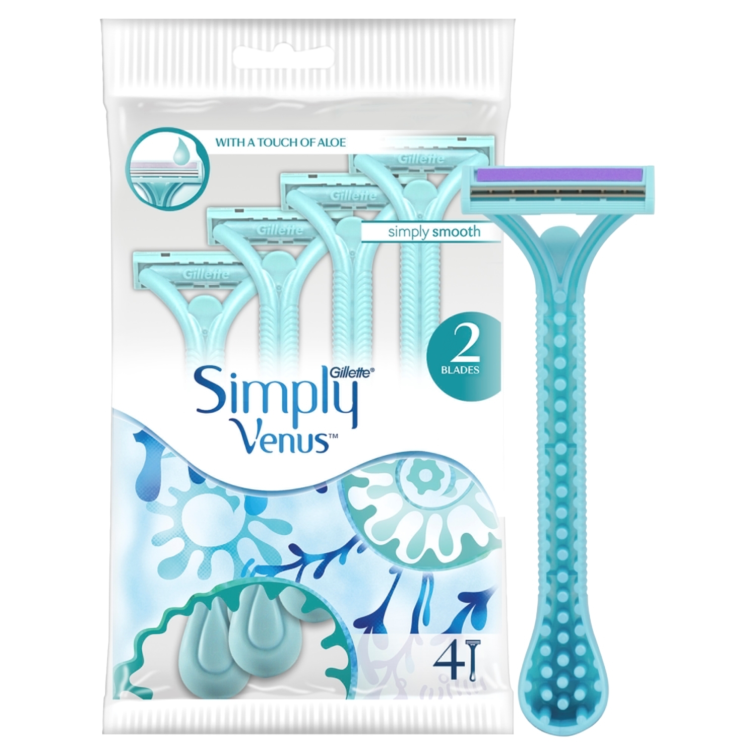 Gillette Simply Venus Disposable Razors - Turquoise Image 3