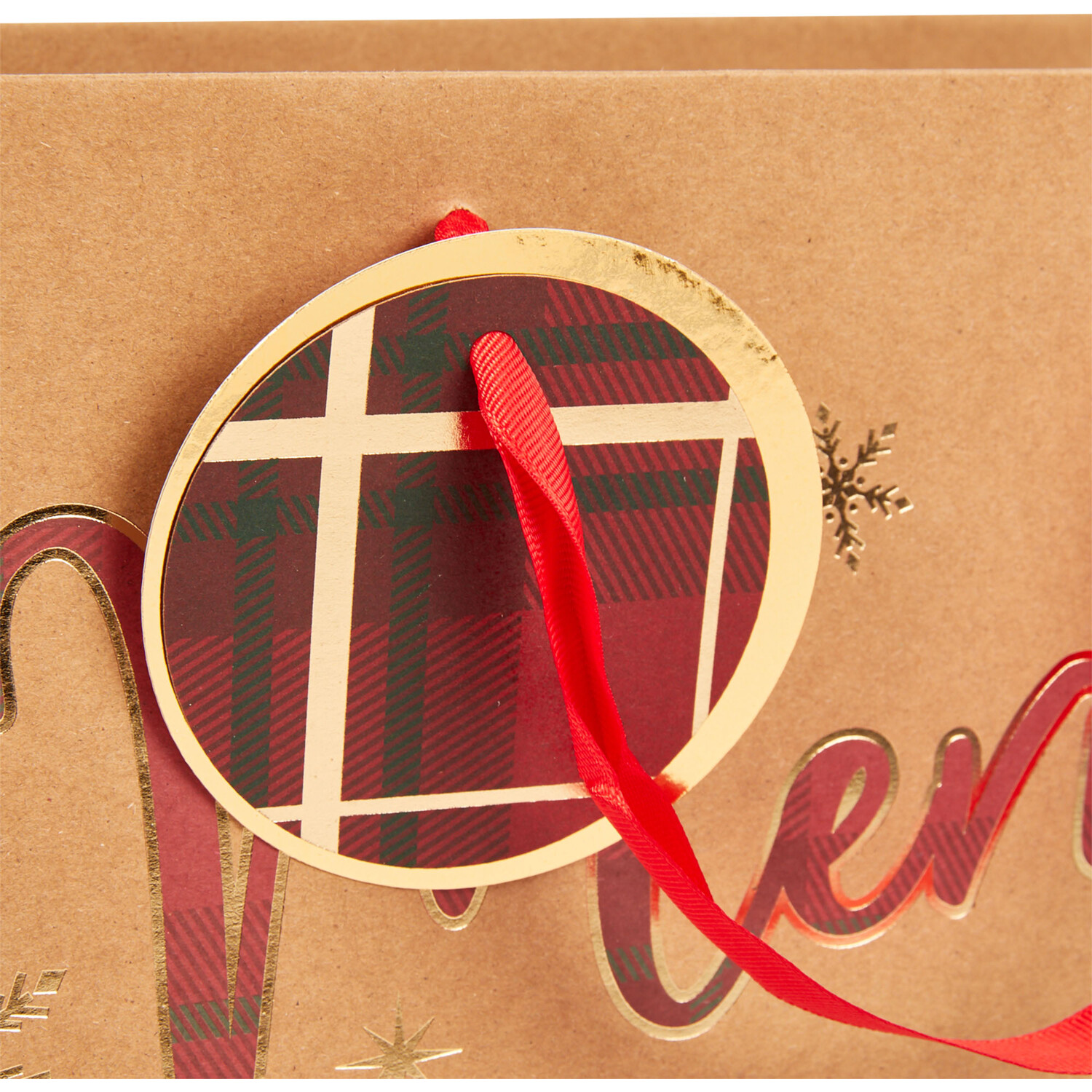 Tartan Merry Christmas Giftbag Image 2