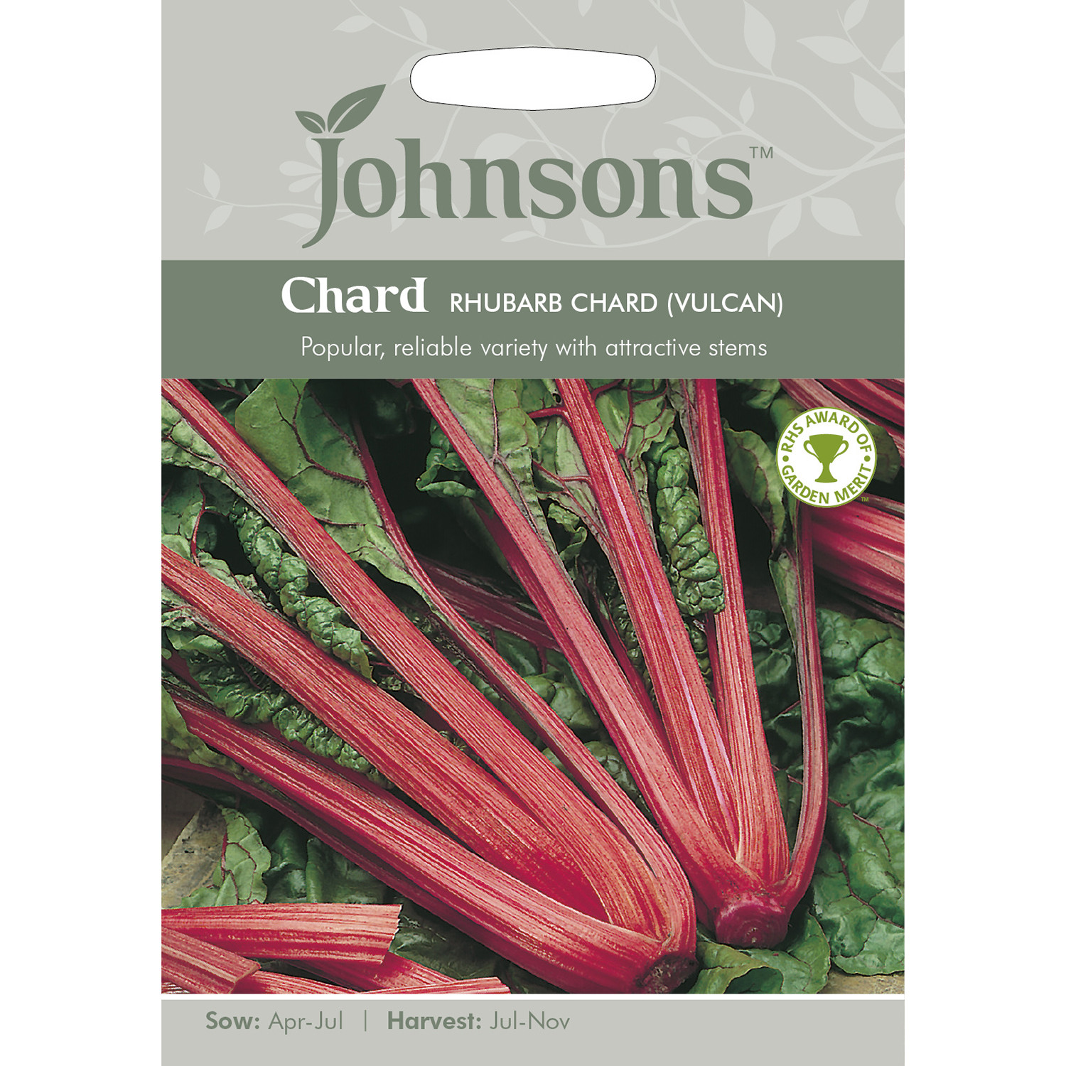 Johnsons Pack of Vulcan Rhubarb Chard Image 1