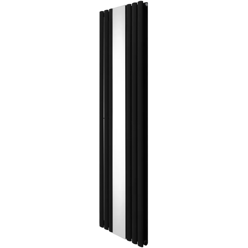 Monster Shop 5009 BTU Black Oval Mirror Radiator 1800 x 500mm Image 3