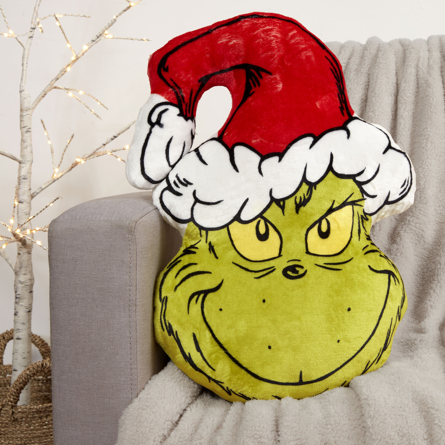 The Grinch with Hat Cushion Image 2