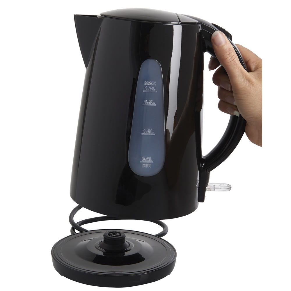Wilko Colour Play Black 1.7L Kettle Wilko