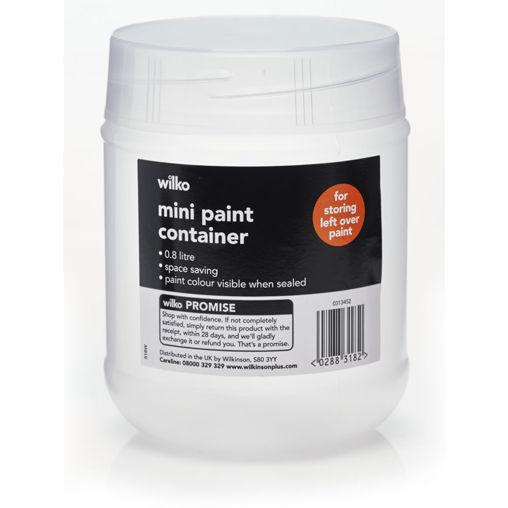 Wilko Mini Paint Container 800ml Image
