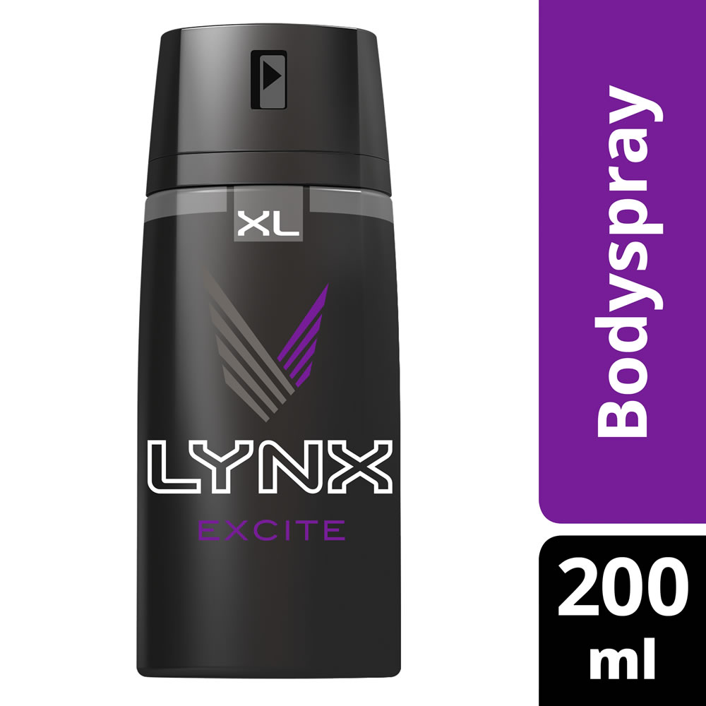 Lynx Body Spray Excite Deodorant XL 200ml Image 2