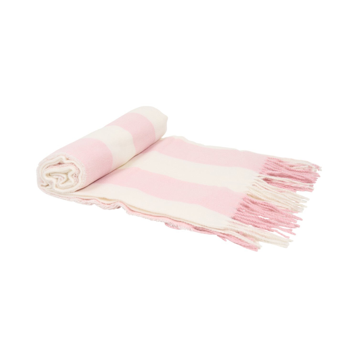 Portland Stripe Throw Pink Image 3