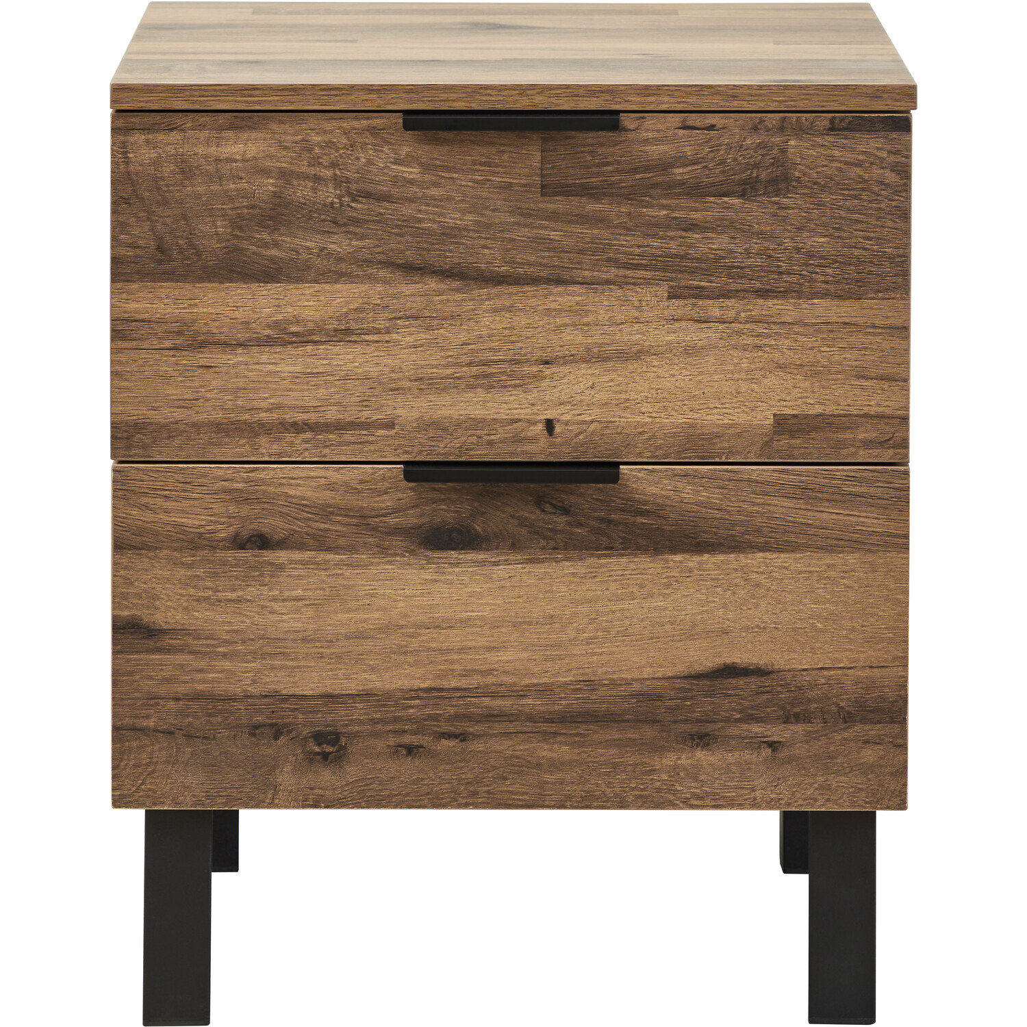 Hampshire 2 Drawer Oak Chest of Drawers Image 2