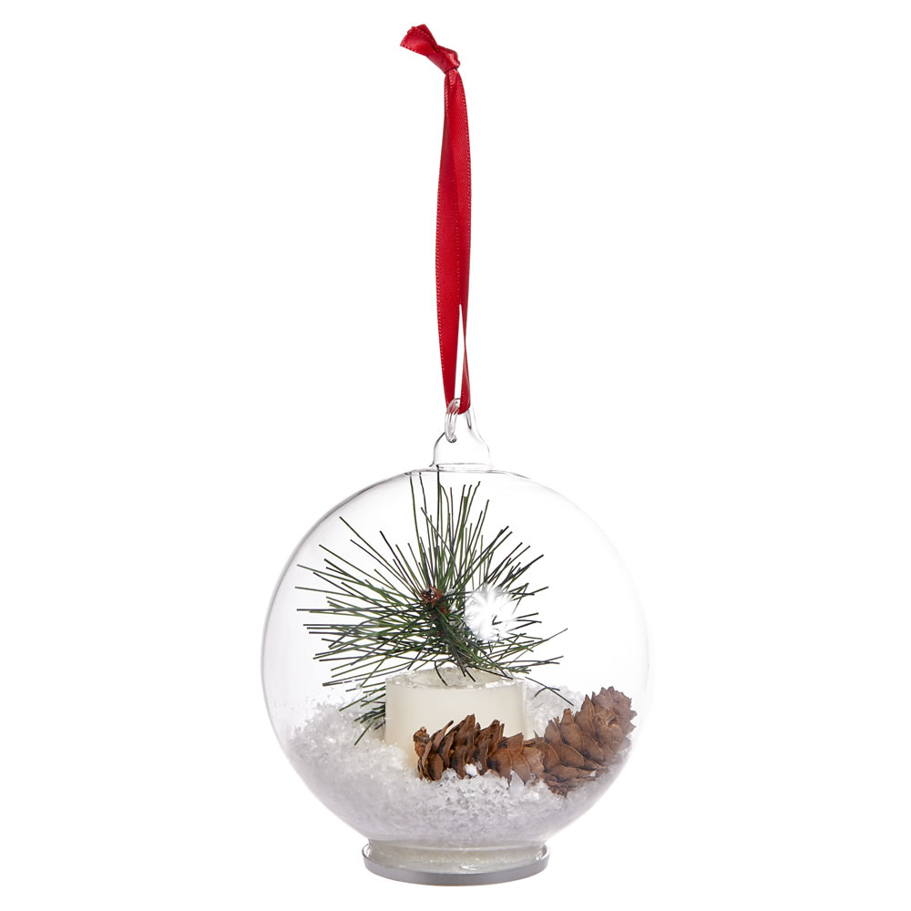 Wilko Alpine Home LED Encapsulated Candle Christmas Tree Decoration Image 1