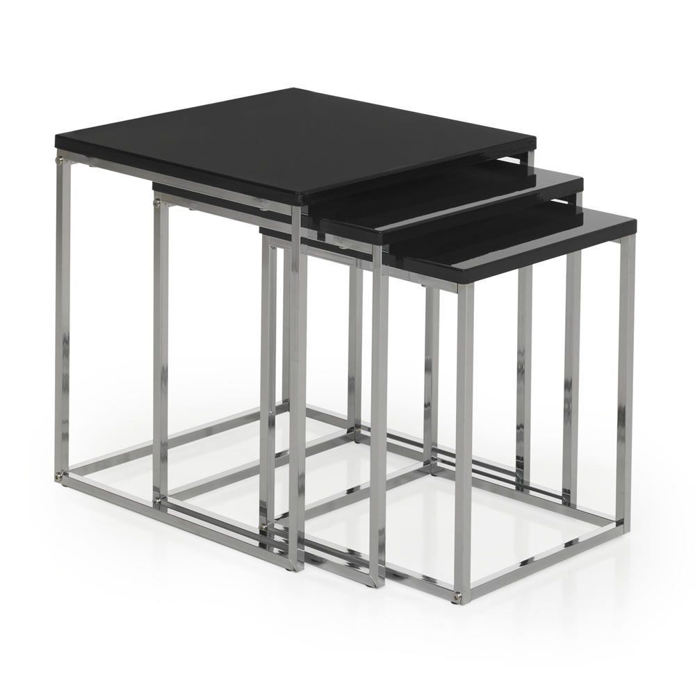 Charisma Nest of Tables Black Gloss Image