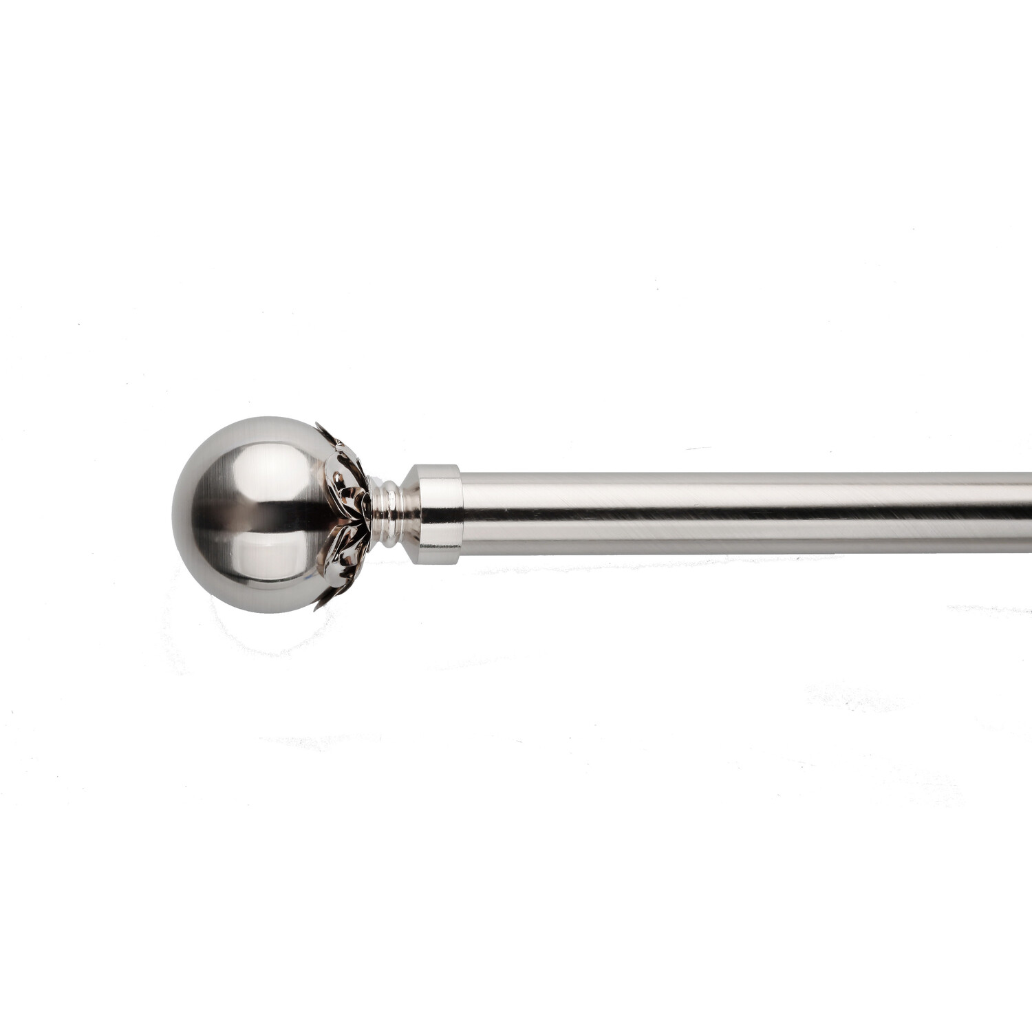 Kingsbury 120cm Silver Curtain Pole Image